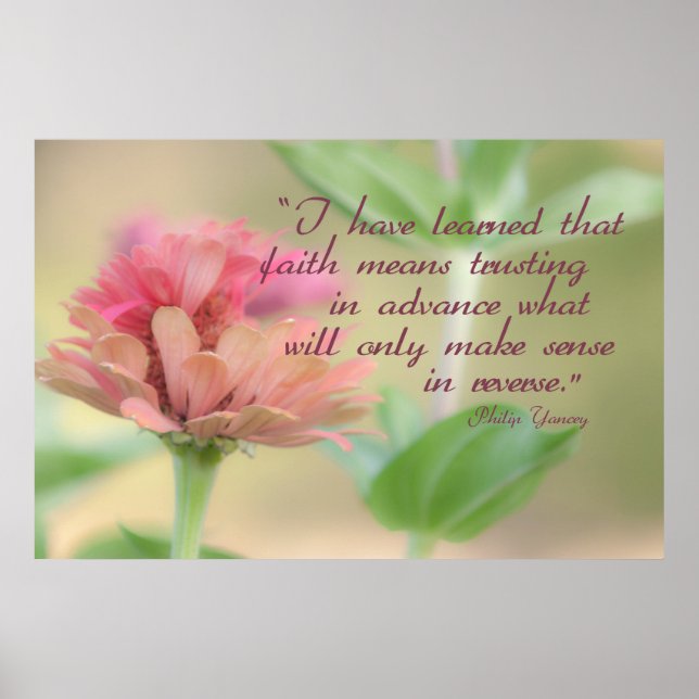 Faith Botanical Poster (Vorne)