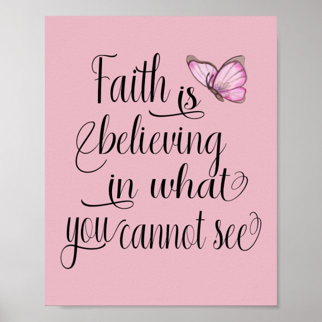 Faith Butterfly Poster (Vorne)