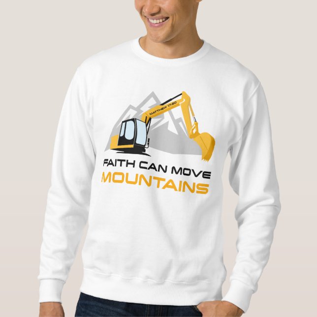 Faith Can Move Mountains - Kinder & Erwachsene Chr Sweatshirt (Vorderseite)