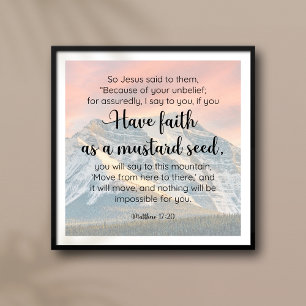Faith Can Move Mountains Scripting Poster
