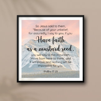 Faith Can Move Mountains Scripting Poster