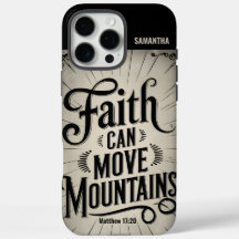 Faith Can Move Mountains Vintag Christlich