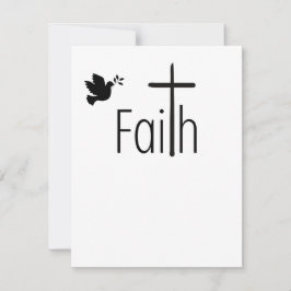 Faith Christmas Card Feiertagskarte