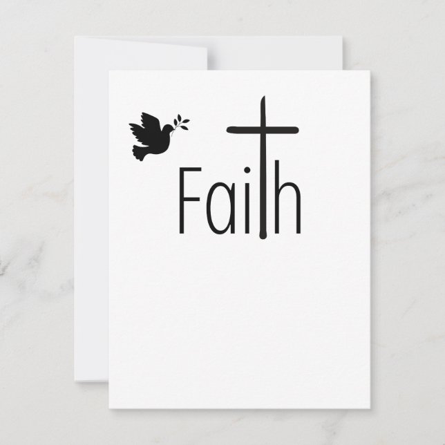 Faith Christmas Card Feiertagskarte (Vorderseite)
