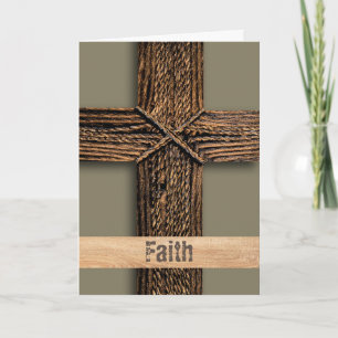 Faith Copper Cross Ephesians 2:8 Ermutigung Karte