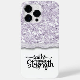 Faith Courength Strength Calligraphy Script Quote Case-Mate iPhone 14 Pro Max Hülle