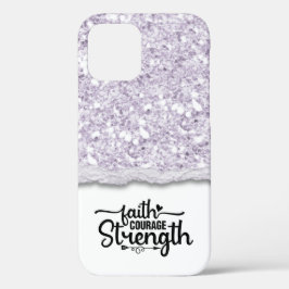Faith Courength Strength Calligraphy Script Quote Case-Mate iPhone Hülle
