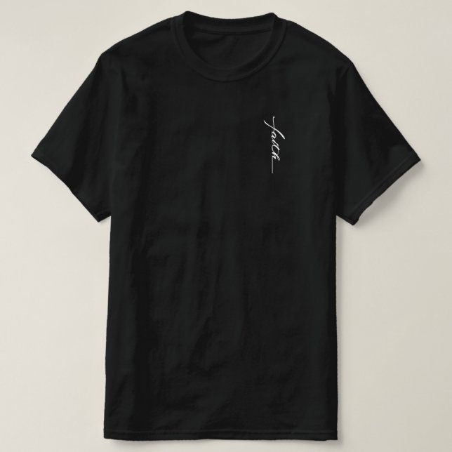 Faith Cross Bible Verse Christlich Religious T-Shirt (Design vorne)