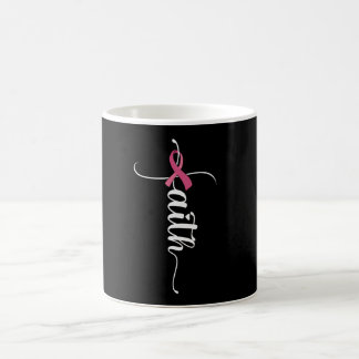 Faith Cross Christian Breast Cancer Awareness Kaffeetasse