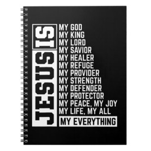 Faith Cross Christlich Religious Jesus Lord Gift J Notizblock