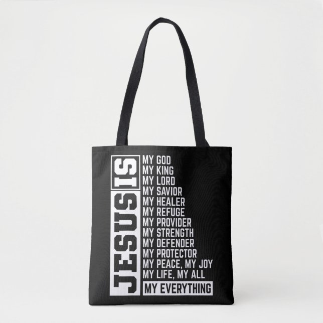 Faith Cross Christlich Religious Jesus Lord Gift J Tasche (Vorderseite)
