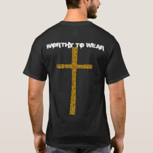 Faith Cross Gold - Zu tragen lohnt T-Shirt