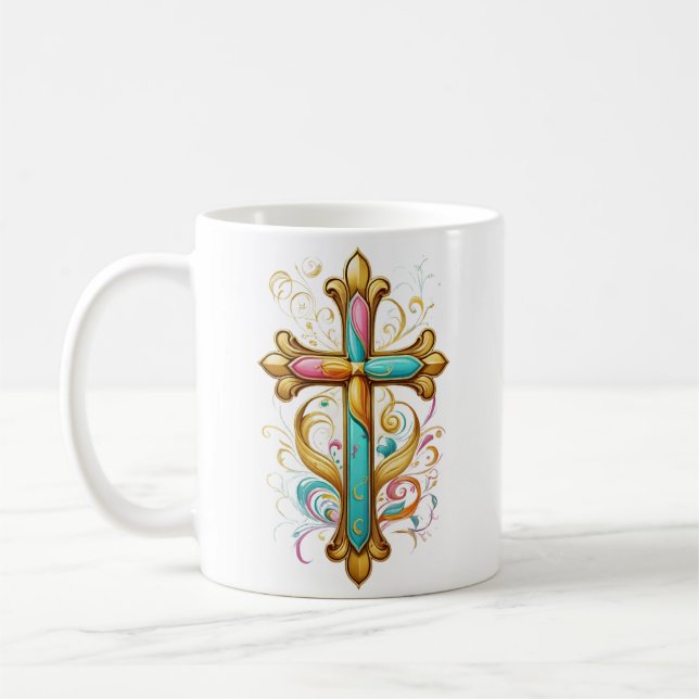 Faith Cross Mug (Gauche)