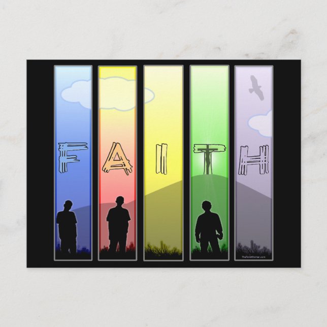 Faith Cross Postkarte (Vorderseite)