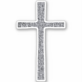 Faith Cross Silver Aufkleber