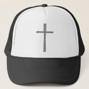 Faith Cross Silver Truckerkappe