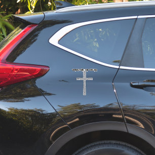 Faith Cross Silver - Worthy to Wear Aufkleber