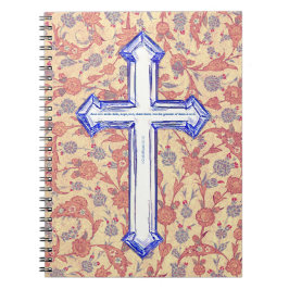 Faith Cross und Scripture Vintag Style Journal Notizblock