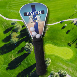Faith Drives Far Golf Head Cover Headcover