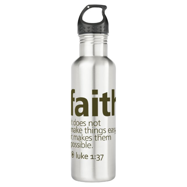 Faith Edelstahlflasche (Vorderseite)