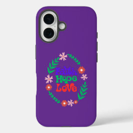 Faith espérance amour iphone 16 coque
