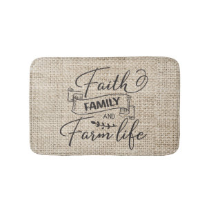 Faith Family and Farm Life Fhouse Style Badematte