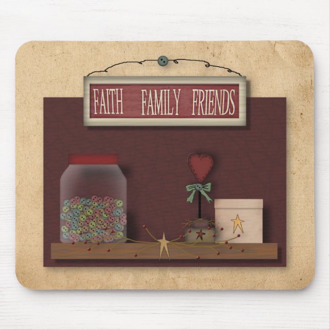 Faith Family Friends Mousepad (Vorne)
