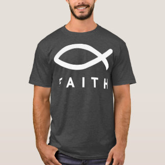 FAITH Fish Symbol T-Shirt