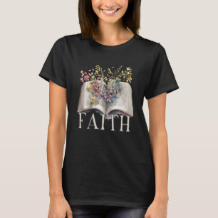 Faith Floral Bible Mormon LDS Mormonismus T-Shirt