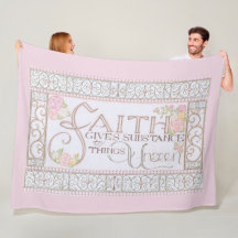 FAITH gibt Stoff Fleece Blanket (pink)