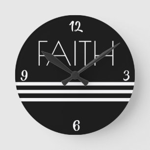FAITH GIFTS COLLECTION - ROUND CLOCK RUNDE WANDUHR