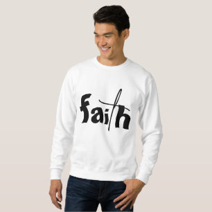 FAITH Graphic White Sweatshirt