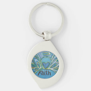 Faith Guardian Angel Word Custom Schlüsselanhänger