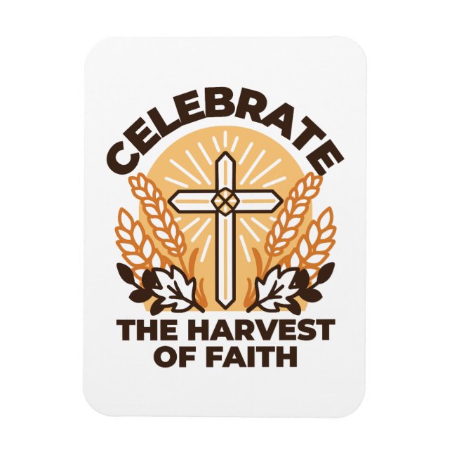 Faith Harvest Celebration - Inspiration Art Magnet (Vertikal)