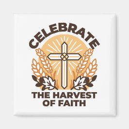 Faith Harvest Celebration - Inspiration Art Magnet