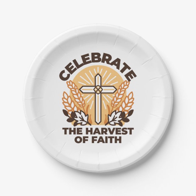 Faith Harvest Celebration - Inspiration Art Pappteller (Vorderseite)