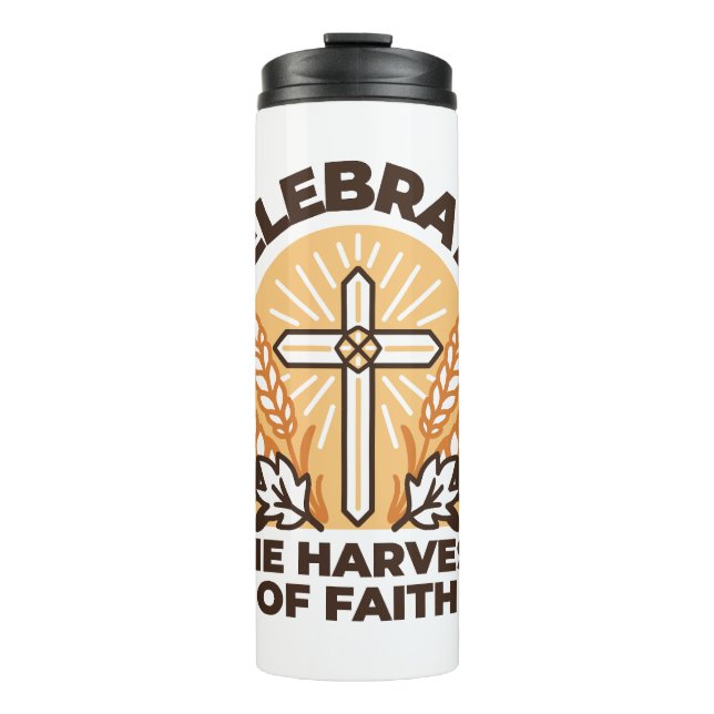 Faith Harvest Celebration - Inspirational Christie Thermosbecher (Vorderseite)