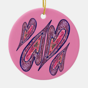 Faith Hearts Art Custom Holiday Geschenk Ornamente