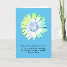 Faith Hebrews 10:23 Daisy Card