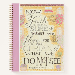 Faith - Hebrews 11:1 Spiral Notebook Notizbuch