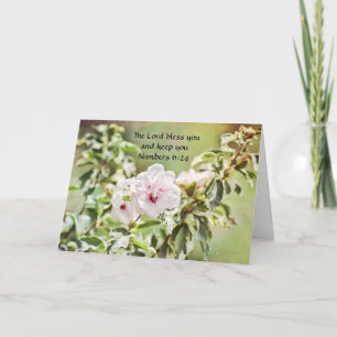 Faith Hibiskus Blume Geburtstagskarte Karte