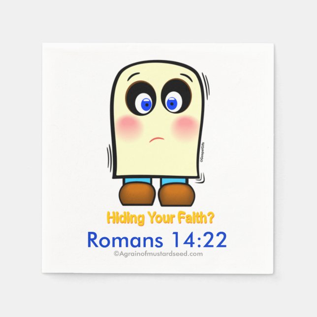 Faith Hiding Serviette (Vorderseite)