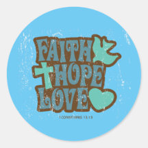 Faith Hope and Liebe Sticker