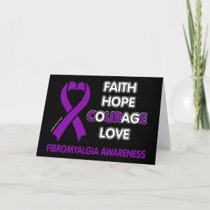 Faith Hope Courage Liebe...Fibro Karte
