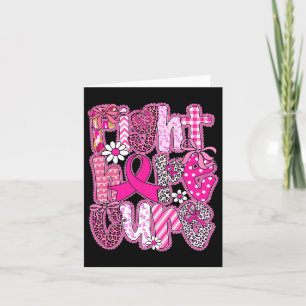 Faith Hope Cure Brustkrebs Awareness Survivor F Karte
