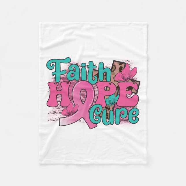 Faith Hope Cure Fleecedecke (Vorderseite)