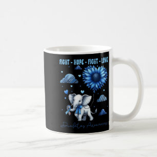 Faith Hope Fight Liebe Elephant Typ 1 Diabetes Awa Kaffeetasse