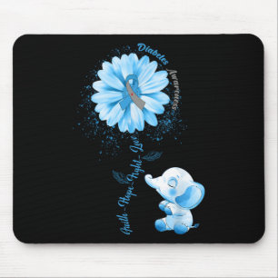 Faith Hope Fight Liebe Elephant Typ 1 Diabetes Awa Mousepad