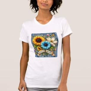 Faith, Hope & Liebe - American Wildblume Edition T-Shirt