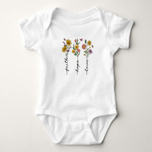 Faith-Hope-Liebe Baby Strampler